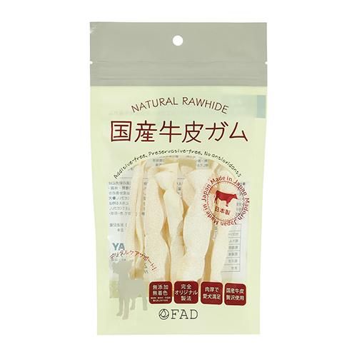 FAD 国産牛皮ガム／フラットロール（2個セット） 8本（約60g）×2