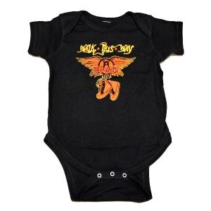 【メール便対応可】AEROSMITH エアロスミス　WALK THIS WAY Romper オフィシャル バンド ロンパース｜animal-rock