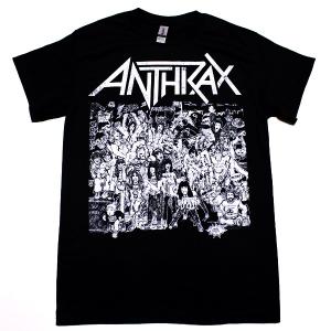 ANTHRAX アンスラックス NO FRILLS オフィシャル バンドTシャツ｜animal-rock