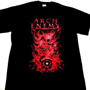 【メール便対応可】ARCH ENEMY アーチエネミー  RED SKULLS  オフィシャル バンドＴシャツ｜animal-rock