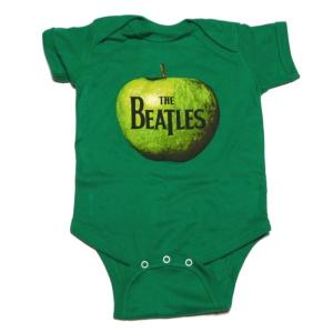 【メール便対応可】THE BEATLES　ビートルズ　AN APPLE A DAY KLY GRN ROMPER　　オフィシャル バンドロンパース｜animal-rock