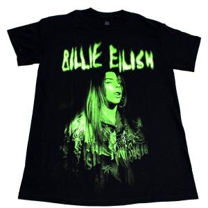 BILLIE EILISH ビリー・アイリッシュ GREEN PHOTO オフィシャル バンドTシャツ 1梱包2枚までメール便対応可｜animal-rock