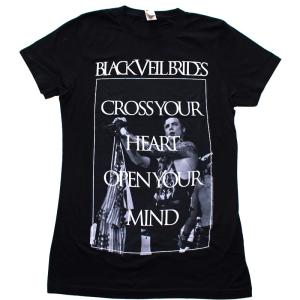 BLACK VEIL BRIDES ブラック・ベイル・ブライズ HEART MIND Babydoll レディース バンドTシャツ｜animal-rock