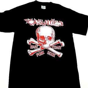 【メール便対応可】CASUALTIES カジュアルティーズ  SKULL オフィシャル バンドＴシャツ｜animal-rock