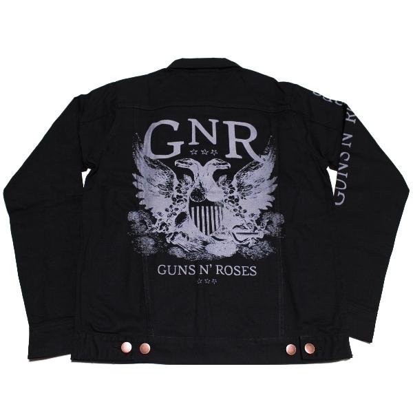 Guns N&apos; Roses ガンズアンドローゼス GNR DENIM JACKET オフィシャル デ...