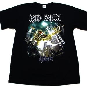 【メール便対応可】ICED EARTH アイスドアース DYSTPIA 2012 オフィシャル バンドTシャツ｜animal-rock