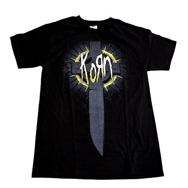 KORN コーン  CROSS KNIFE オフィシャル バンドTシャツ 【2枚までメール便対応可】