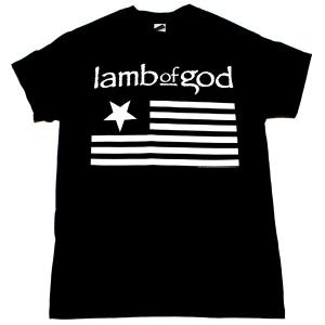 LAMB OF GOD ラム・オブ・ゴッド LOG FLAG オフィシャル バンドTシャツ｜animal-rock