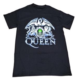 QUEEN クイーン METAL CREST オフィシャル バンドTシャツ / 2枚までメール便対応可｜animal-rock