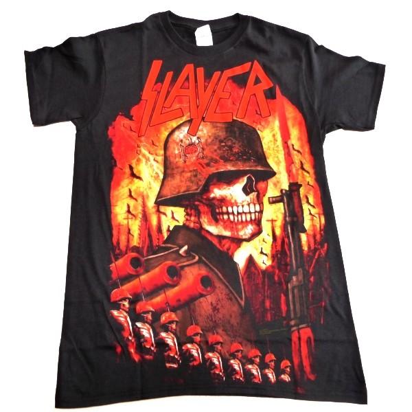 SLAYER スレイヤー INVASION Back Print オフィシャル バンドTシャツ / ...