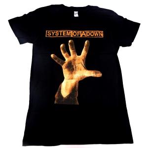 【メール便対応可】SYSTEM OF A DOWN システムオブアダウン HAND オフィシャルバンドTシャツ【正規ライセンス品】｜animal-rock