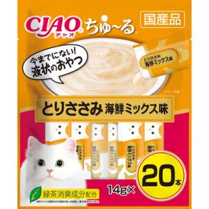 CIAO ちゅ〜る とりささみ 海鮮ミックス味 14ｇ×20本