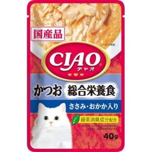 CIAOパウチ 総合栄養食 かつお ささみ・おかか ４０ｇ