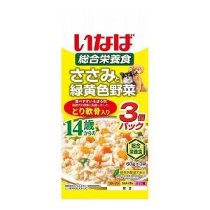 いなば ささみと緑黄色野菜 14歳からのとり軟骨入り ６０ｇ×３袋