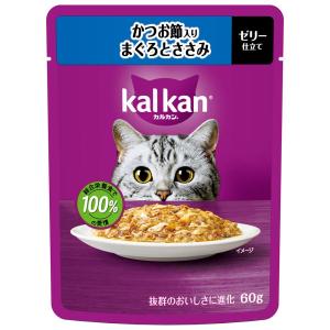 カルカンパウチ かつお節入りまぐろとささみ ６０ｇ