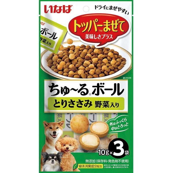 いなば ちゅ〜るボール とりささみ 野菜入り １０ｇ×３袋
