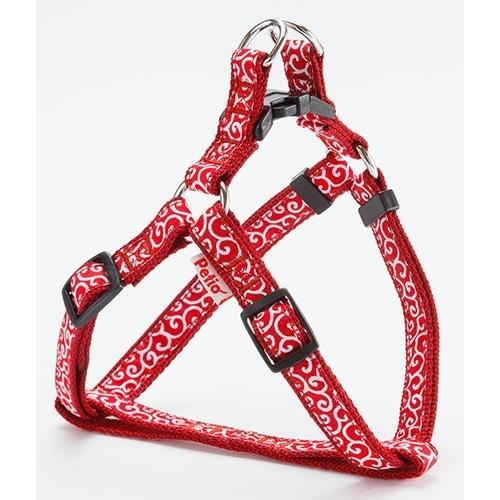 ペティオ 犬雅 唐草ハーネス Ｍ レッド