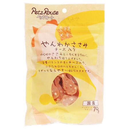 ペッツルート 素材メモ やんわかささみ チーズ入り ７０ｇ