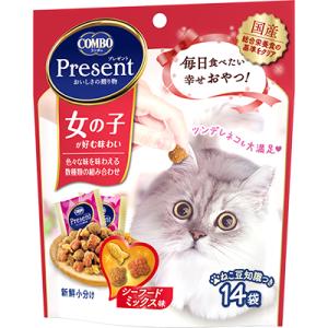 コンボプレゼントキャット 女の子 シーフードミックス味 ４２ｇ