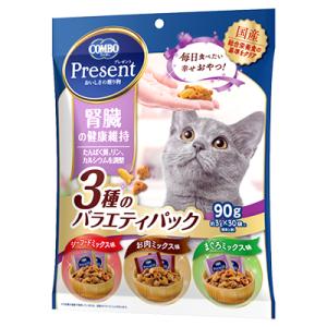 コンボプレゼントキャット 腎臓の健康維持 3種のバラエティパック ９０ｇ
