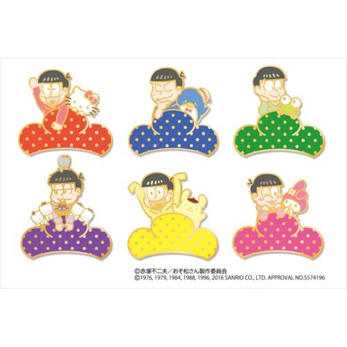 おそ松さん x サンリオキャラクターズ トレーディングメタルピンバッジ　単品