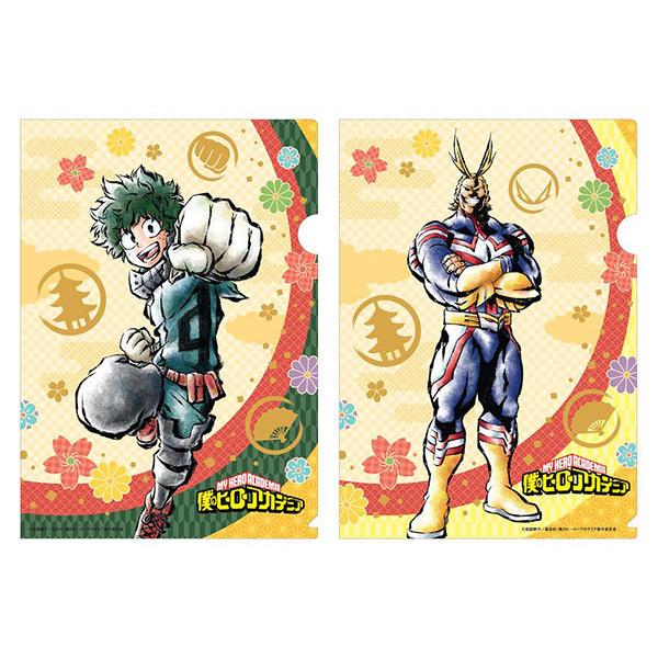 僕のヒーローアカデミア 和紙クリアファイルセット 緑谷＆オールマイト