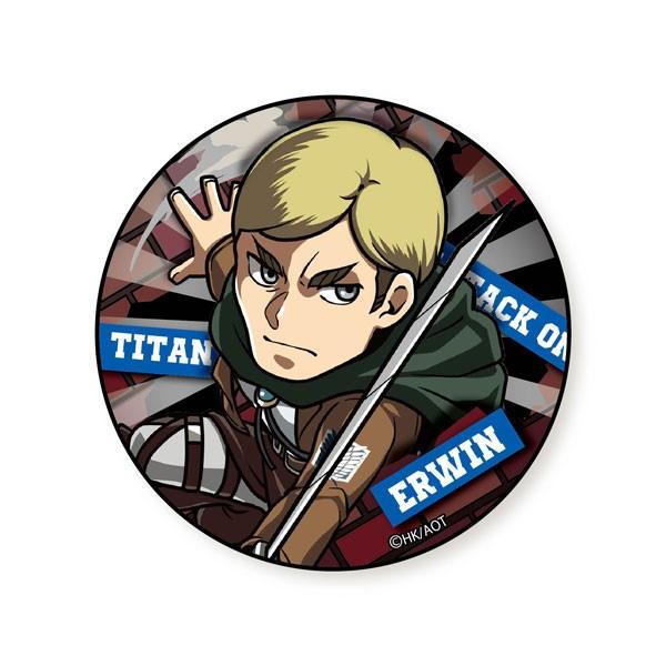 (メール便送料無料)進撃の巨人 とびだすたいる!BIG缶バッジ・エルヴィン