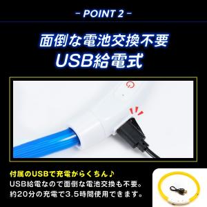 光る首輪 犬 首輪 犬 散歩 ライト 犬の首輪...の詳細画像3