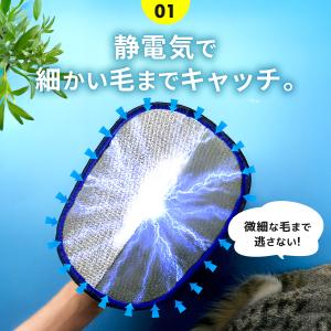 【2個セット】抜け毛グローブ 2個 犬 猫 グ...の詳細画像1