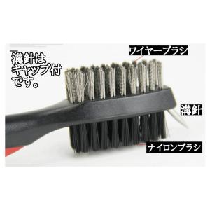 ゴルフクラブ クリーナー ブラシ 手入れ 溝掃...の詳細画像1