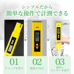 ph測定器 ペーハー測定器 デジタルATC 水...の詳細画像3