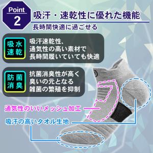 スポーツソックス 靴下 メンズ くるぶし ショ...の詳細画像2