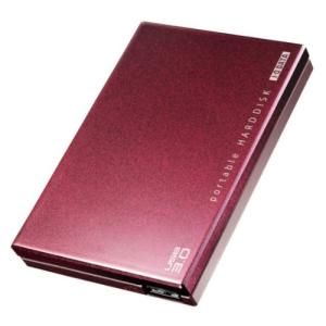 I-O DATA USB3.0対応 ポータブルハードディスク「超高速カクうす」 ボルドー×ブラウン 500GB HDPC-UT500BR