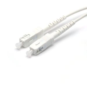 光ファイバーケーブル 光回線ケーブル 光コンセント sc光ケーブル (白 | SCコネクタ 1m)の商品画像