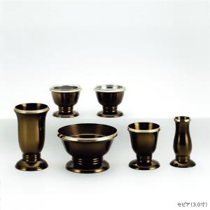 具足セット 仏具セット 6具足 高岡銅器 想々（そうそう）型 3.5寸｜ankado