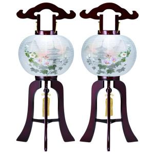 仏壇屋 滝田商店 対柄 盆提灯 盆ちょうちん お盆提灯 小型回転行灯9号