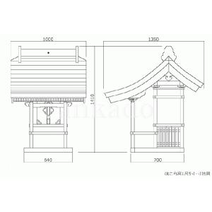 外宮 祠 ほこら ほこら宮 1尺5寸 木曽ひの...の詳細画像1