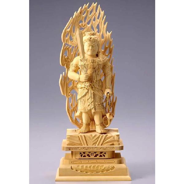 仏像 不動明王 柘植 ツゲ 5寸 爆買