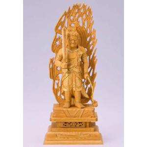 厨子入り 弘法大師像 仏像 木彫 彩色 仏具 A456 厨子入り 弘法大師像