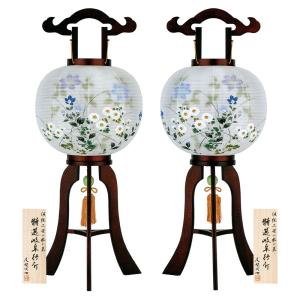 盆提灯 盆ちょうちん 大内行灯 お盆 新盆 初盆 御供 二重藤 10号 「藤