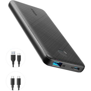 モバイルバッテリー Anker PowerCore Slim 10000 PD 20W (10000mAh PD モバイルバッテリー 超大容量)USB Power Delivery対応 / PowerIQ搭載 アンカー