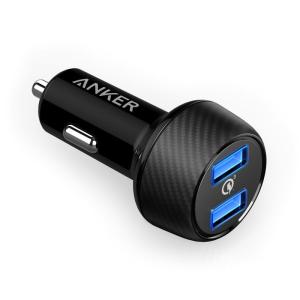 Anker PowerDrive Speed 2 カーチャージャー 39W 2ポート Quick Charge 3.0 Power IQ対応 iPhone iPad Android各種対応 アンカー