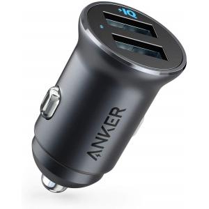 Anker PowerDrive 2 Alloy 24W 2ポートカーチャージャー PowerIQ搭載 コンパクトサイズ iPhone、Android、IQOS対応 アンカー