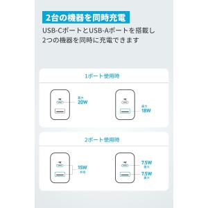 Anker Charger (20W, 2-P...の詳細画像5
