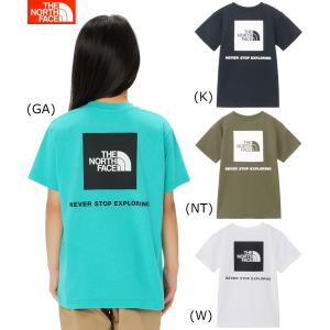 ノースフェイス Tシャツ キッズ 親子 THENORTHFACE バックスクエアロゴティー 子供用 NTJ32333 110cm 120cm 130cm 140cm 150cm 送料無料(ネコポス便)｜ann-inter