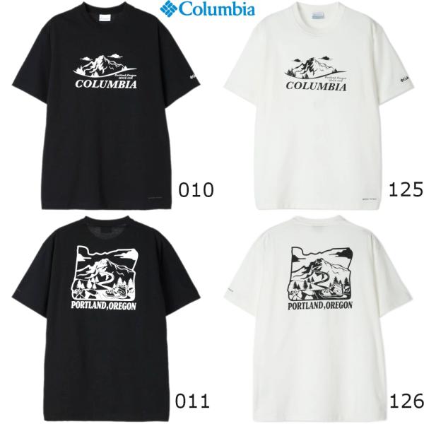 コロンビア Tシャツ メンズ 半袖 速乾 UVカット COLUMBIA ヤハラフォレスト グラフィッ...