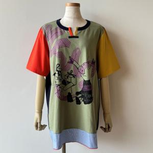 【40％OFF SALE】アルベロベロ(Alberobello)オレボレブラぶたさんプリント チュニック（カラフル）【2025 SUMMER COLLECTION】送料無料