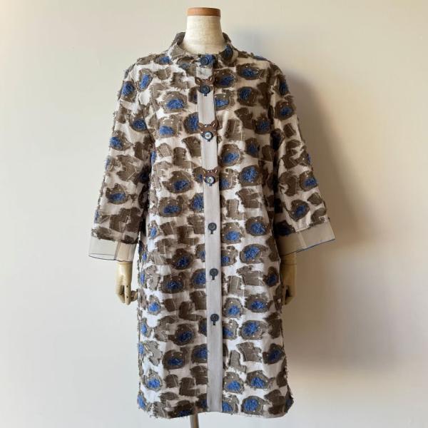 アルベロベロ(Alberobello)オレボレブラぶたさんSMILEジャガード コート（カーキ）【2...