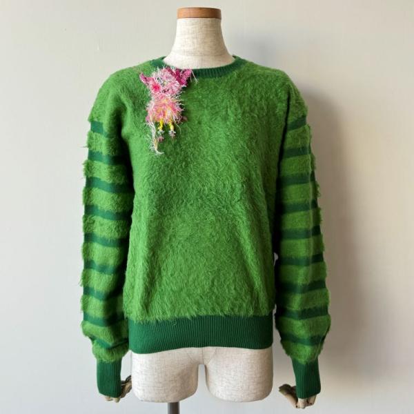 【50％OFF SALE】アルベロベロ(Alberobello)オレボレブラ ブローチ付き パイル編...