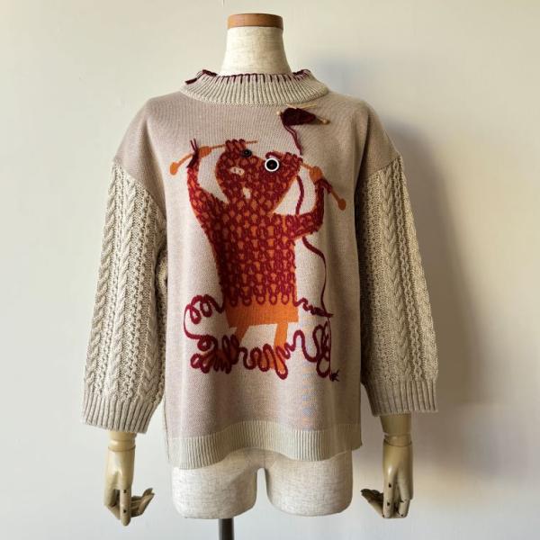 【50％OFF SALE】アルベロベロ(Alberobello)オレボレブラブローチ付き ぶたさん柄...